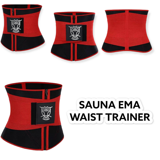 Cinturilla Sauna Ema Doble soporte(color al hazar de tu suerte 🍀)(Rojo, Rosa magenta , Negro)